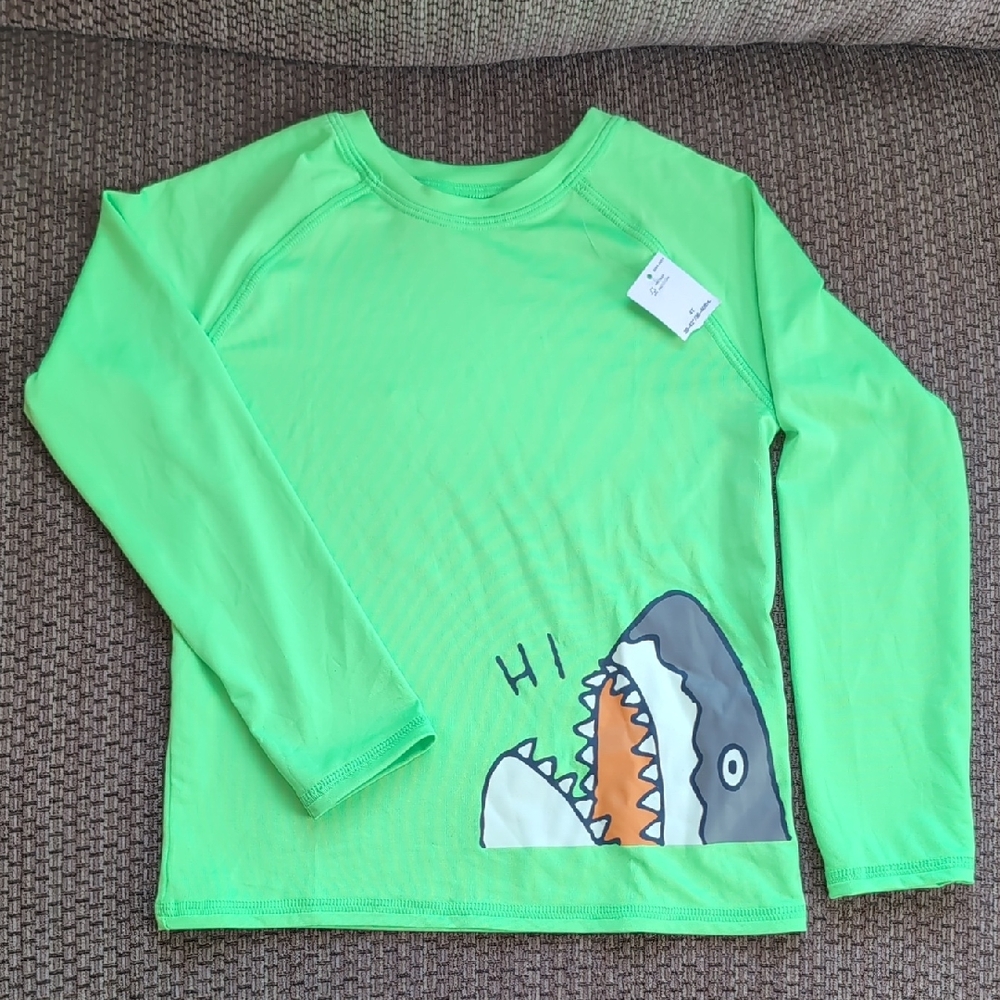 Old Navy Kids Green Shark Rashguard